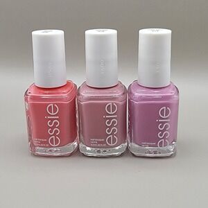 Essie Nail Polish Pink Lot of 3 Quick Dry Into the a-bliss, flying solo, suits *